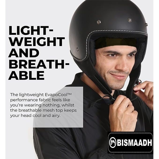 BISMAADH Stretch Lycra 4way Patka/Skull Cap Bandana - Cycling, Riding, Fashionable Helmet Liner Head Cap for Men & Women - Image 4