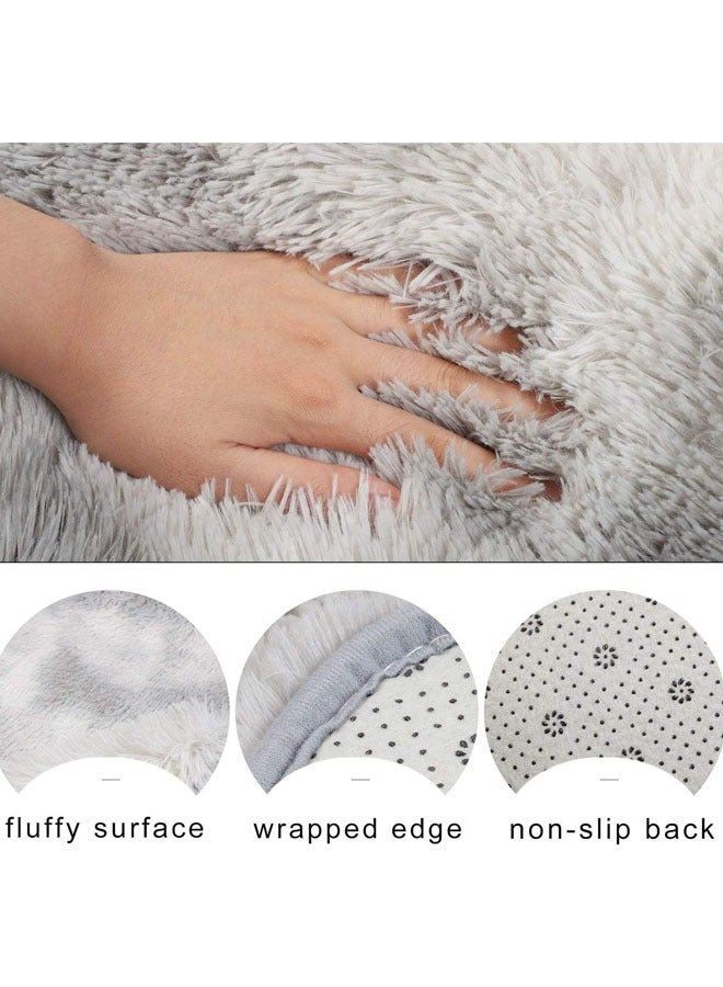 Optico Super Soft Rugs Fluffy Carpets Tie-Dye Rugs for Living Room Bedroom Girls Kids Room Nursery Home Decor Non-Slip Machine Washable Carpet - Image 2