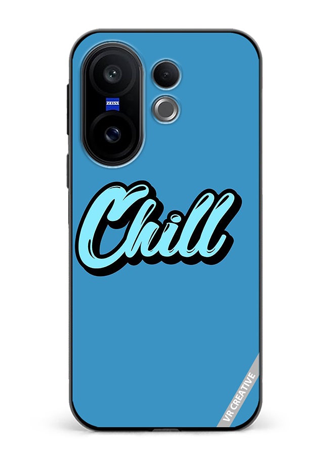 Protective Case Cover For Vivo X200 FE Chill In Blue Color Design Multicolour