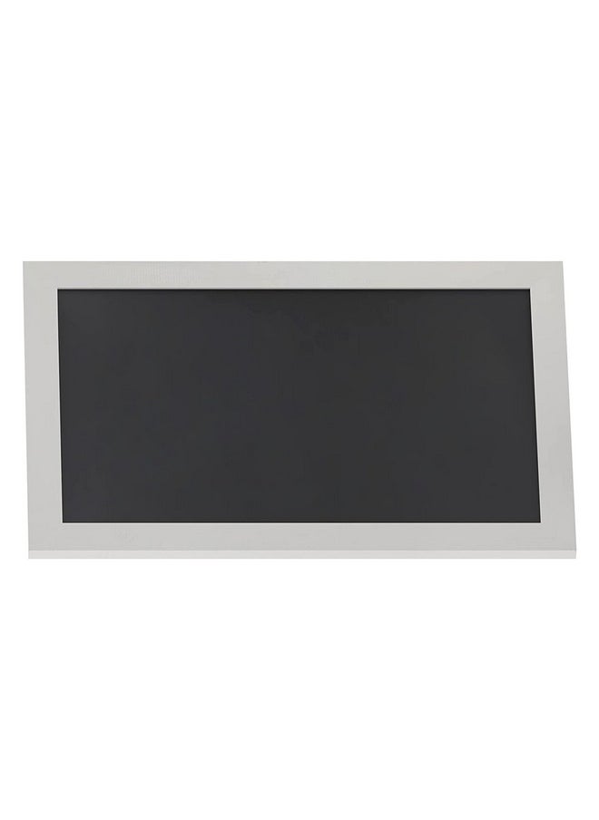 HBCY Creations 20" X 30" Matte White Solid Wood Frame Wall Chalkboard, Magnetic Surface, Home Décor, Restaurant & Café Menus, Blackboard, Includes Chalk, Eraser & Hanging Hardware  - Image 1