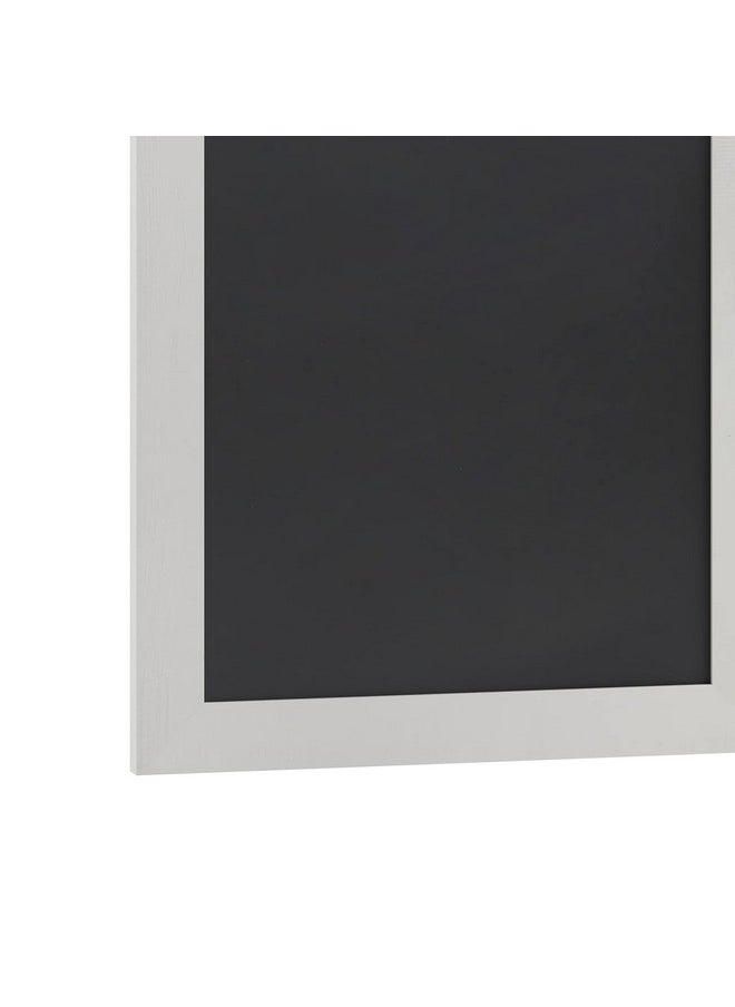 HBCY Creations 20" X 30" Matte White Solid Wood Frame Wall Chalkboard, Magnetic Surface, Home Décor, Restaurant & Café Menus, Blackboard, Includes Chalk, Eraser & Hanging Hardware  - Image 4