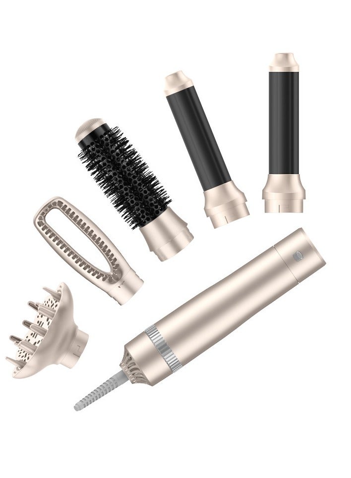 general Hot Air Comb Multi-function 5-in-1 High-power Hair Dryer Styling Comb Straightening Curly Hair Dryer - Image 3