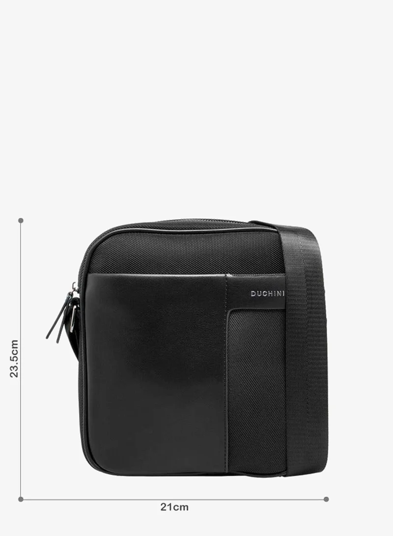 دوتشيني Men Textured Crossbody Bag