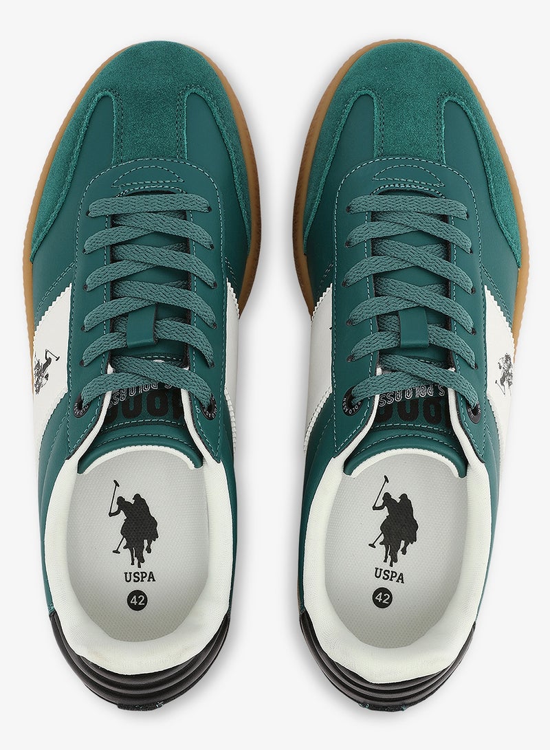 U.S. Polo Assn. Men's Green Low-Top Sneakers - Bold Stripped Design Shoes for that Unique Look - Image 5