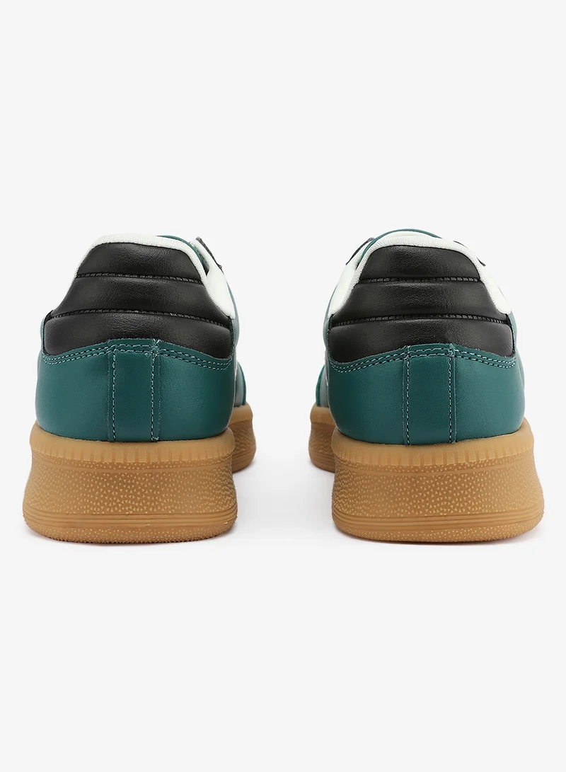 U.S. Polo Assn. Yesil Men's Green Low-Top Sneakers - Bold Stripped Design Shoes for that Unique Look for Men | Best Price UAE