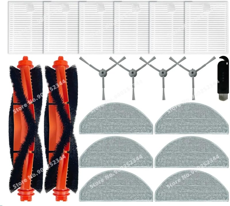 Spare Parts Accessories Filter Main Side Brush Mop Cloth for Lubluelu L20 for Honiture V8 Pro for Airzeen V8 Pro(Set B) - Image 1
