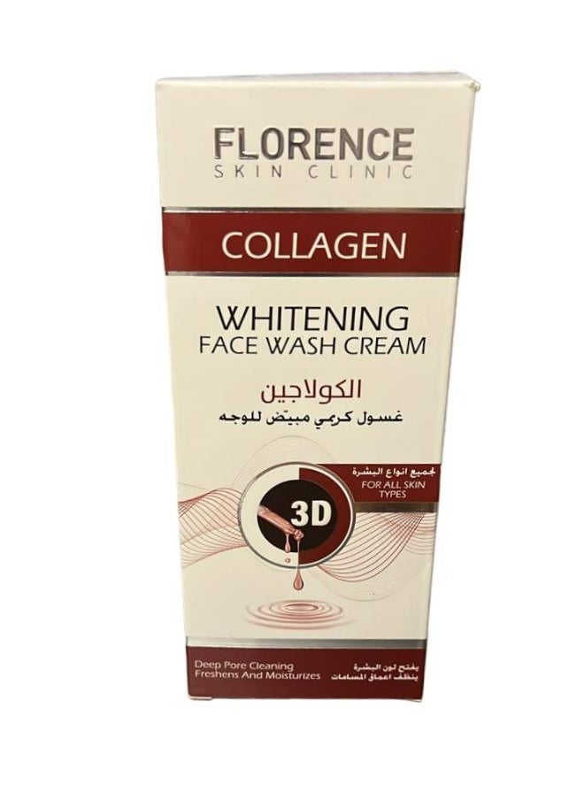 Florence Collagen Whitening Facial Wash Cream 150 ml  - Image 3