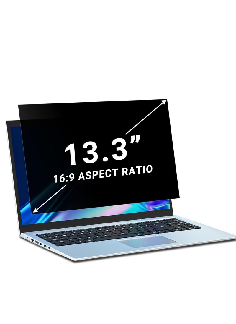 Generic - 13.3 Inch 16:9 Laptop Privacy Screen Protector Filter Magnetic Installation Bubble-Free Compatible with HP/Dell/Acer/Samsung/Lenovo/Asus/Toshiba - Image 1