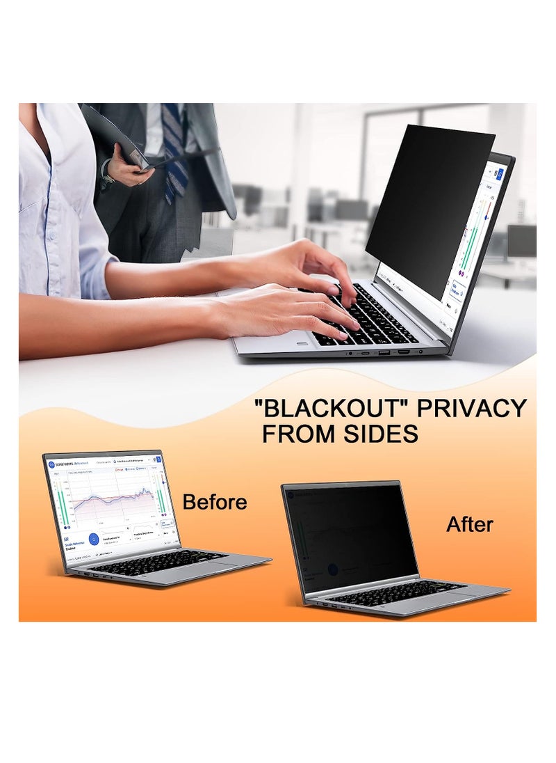 Generic - 13.3 Inch 16:9 Laptop Privacy Screen Protector Filter Magnetic Installation Bubble-Free Compatible with HP/Dell/Acer/Samsung/Lenovo/Asus/Toshiba - Image 1