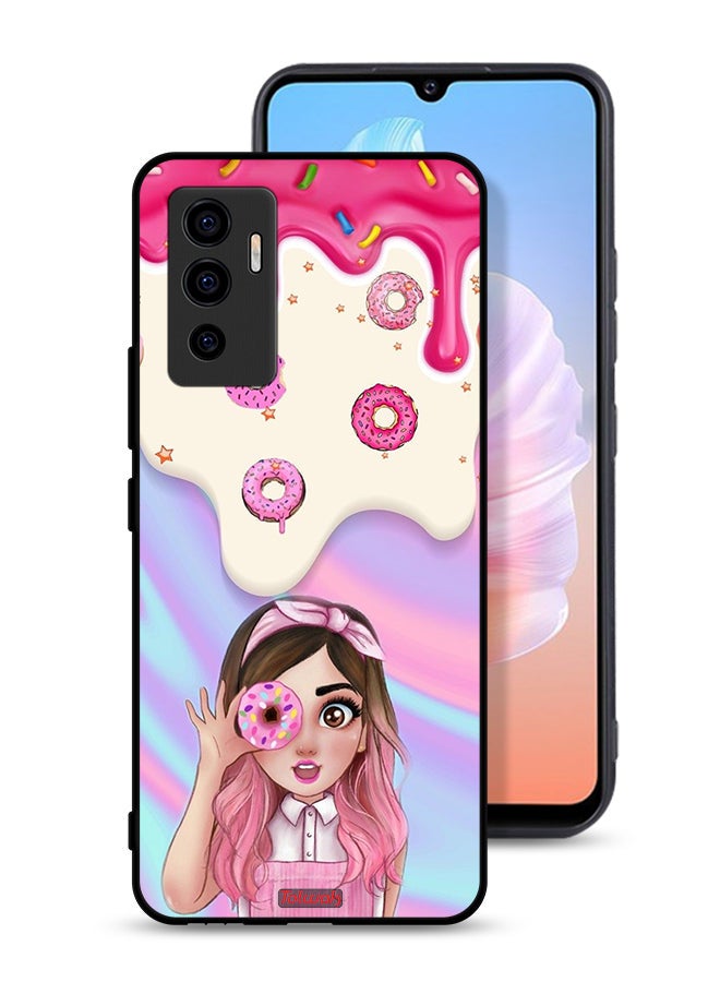 Tolwak Vivo V23e Protective Case Cover Holding Donut - Image 1
