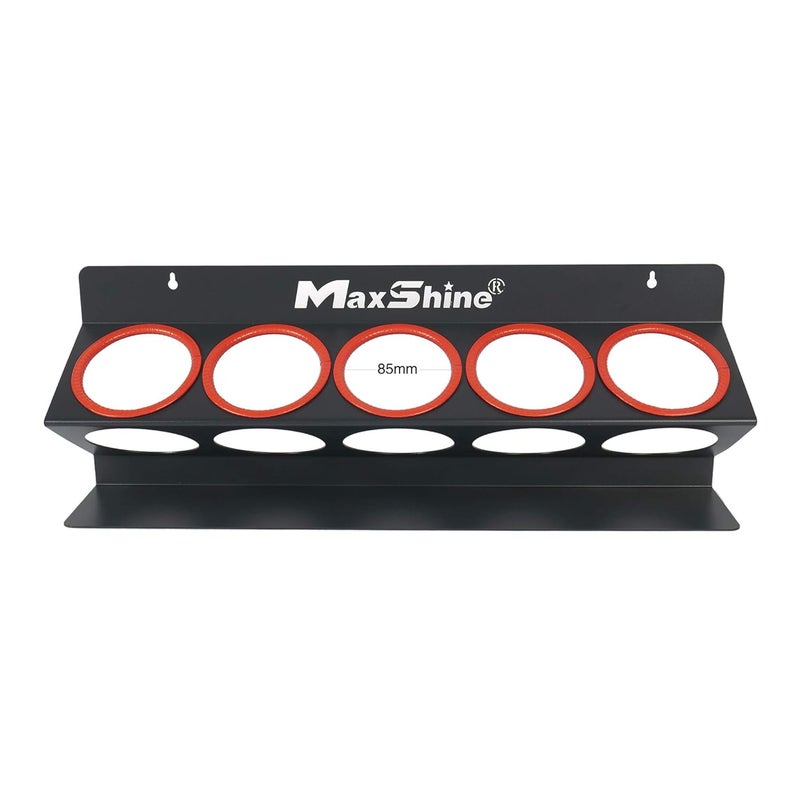 MaxShine زجاجة رذاذ وحامل مركب - مثبت على الحائط لتنظيم مرآبك، يحمل 5 زجاجات في مكان واحد | أدوات وإكسسوارات السيارات - Image 1