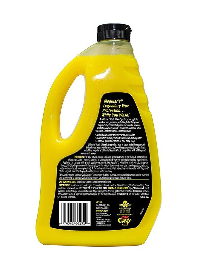 Meguiars - Hydrophobic Polymer Technology Ultimate Wash and Wax Car Washing Shampoo 1.4 Liter/48 Oz - Image 1