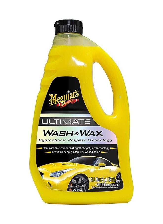 Meguiars - Hydrophobic Polymer Technology Ultimate Wash and Wax Car Washing Shampoo 1.4 Liter/48 Oz - Image 1