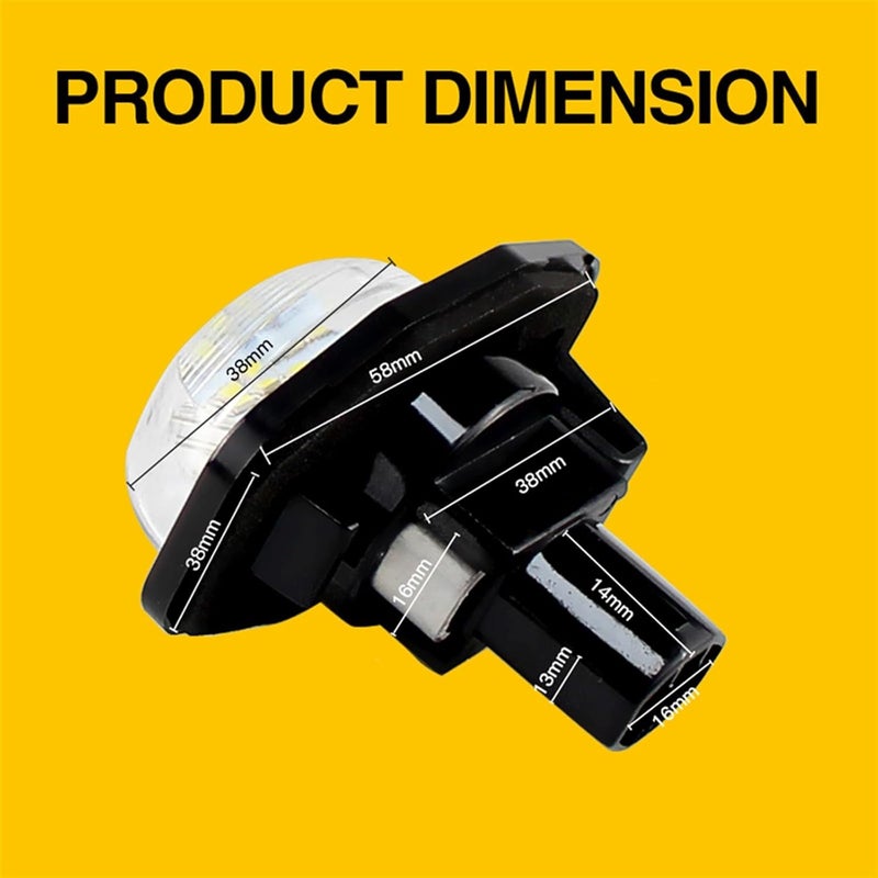 Vuzmode 2PCS LED License Plate Lights for Toyota - Image 2