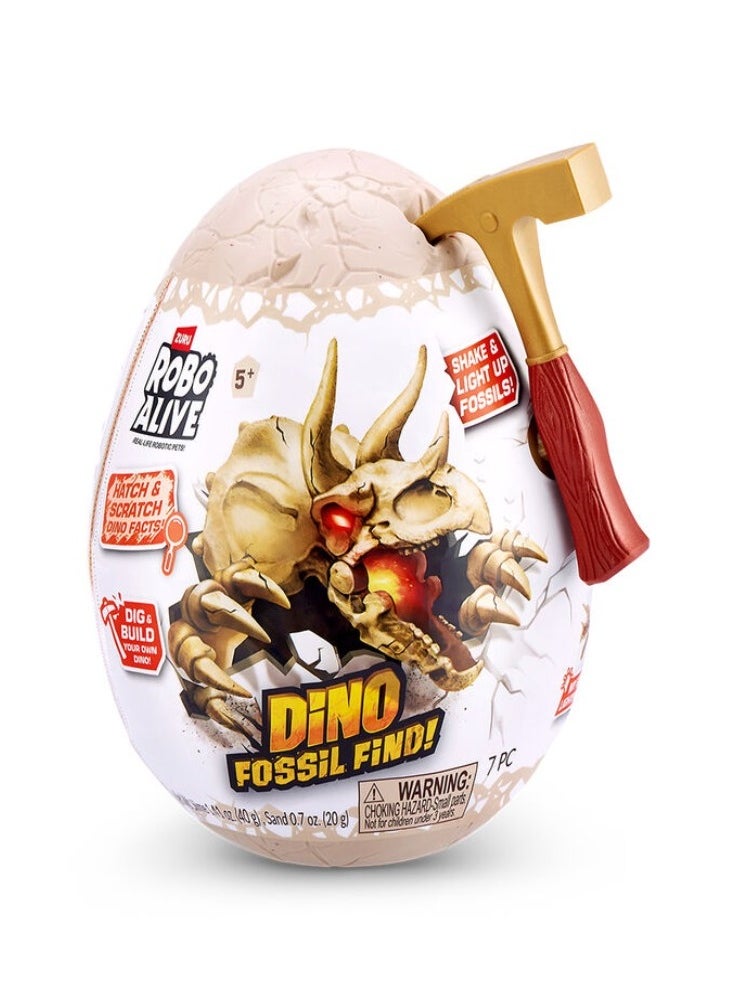ROBO ALIVE ZURU ROBO ALIVE "Mini DINO FOSSIL FIND" Surprise!! Egg Collectible Toy For Ages 5+  - Image 1