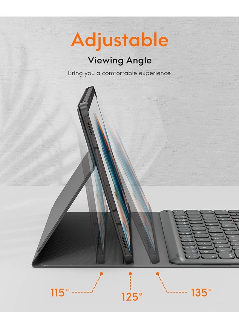 إلترازون Galaxy Tab S8 Keyboard Case, Touchpad with S Pen Slot, for Samsung Galaxy Tab S8 / S7 11 inch - Image 4
