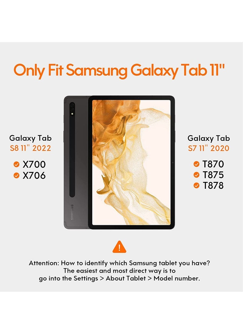 إلترازون Galaxy Tab S8 Keyboard Case, Touchpad with S Pen Slot, for Samsung Galaxy Tab S8 / S7 11 inch - Image 2