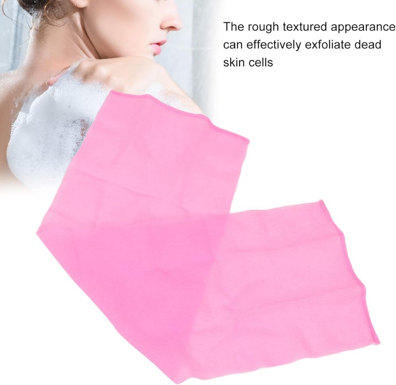 klarako Exfoliating Washcloth,Soft Comfortable Body Scrubber Women Beauty Bath Wash Towel for Shower (Rose Red) - Image 2