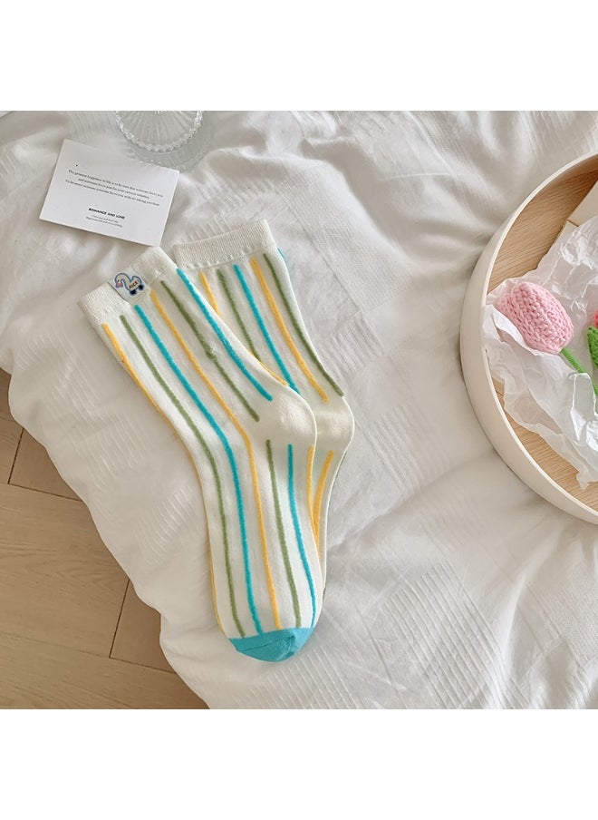 KUYING Fashion Anti Slip Breathable Sports Socks Five Piece Set 