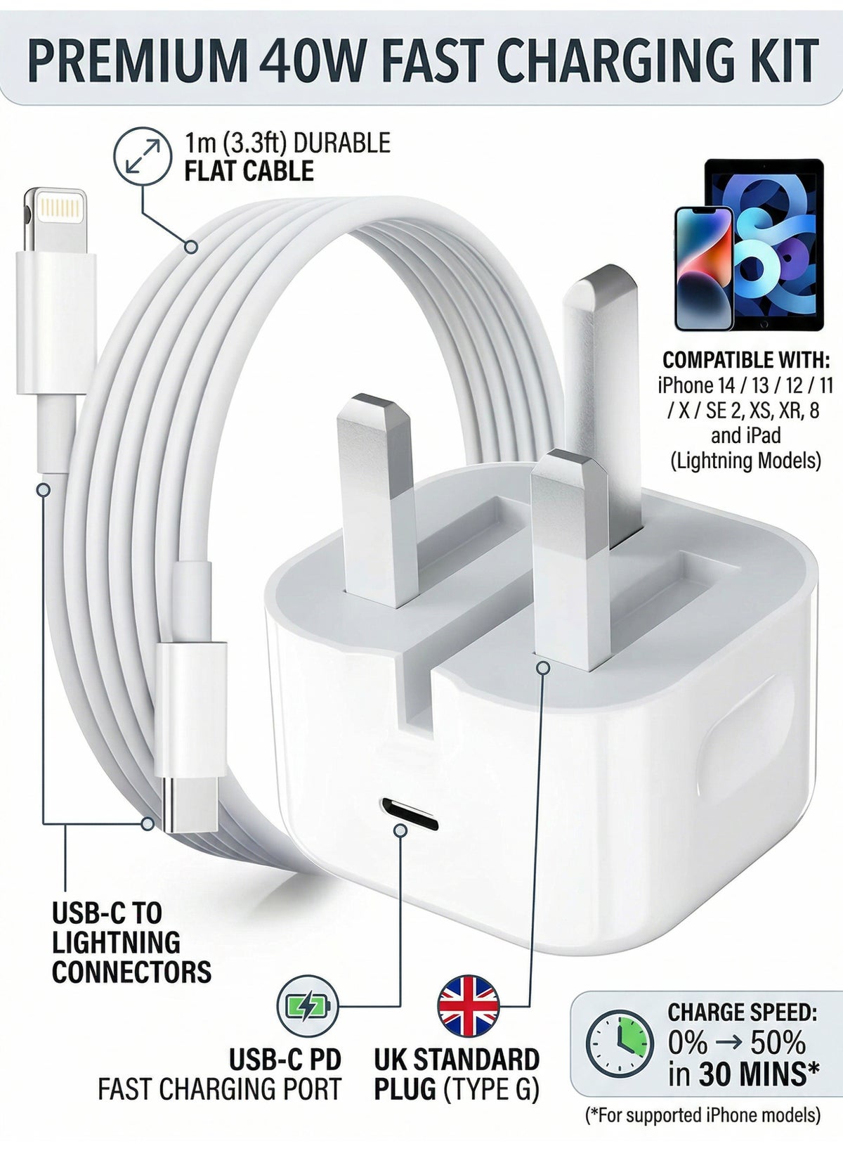 Leon Home Leon Home iPhone Set usbc 1 M 40W Z882E4B9E3CE58DEC1610Z