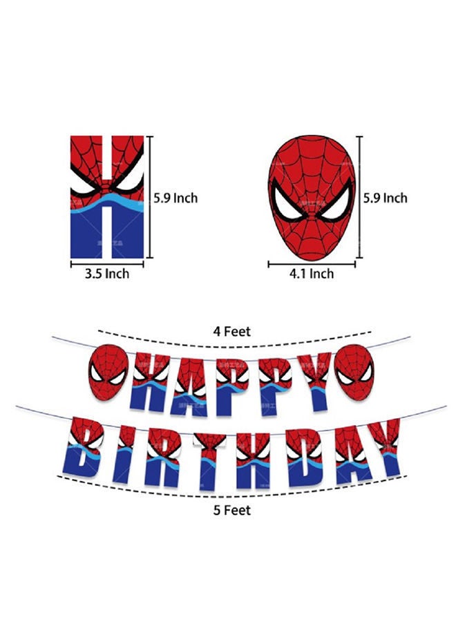 NIBEMINENT Spider Man Theme Birthday Party Balloon Decoration Set - Image 2