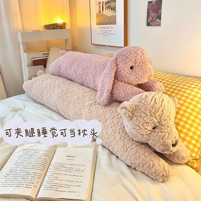 Cartoon Soft And Cute Cylindrical Pillow, Long Rabbit Pillow, Plush Large Rag Doll, Bed Leg Pillow For Sleeping, Female - Image 4
