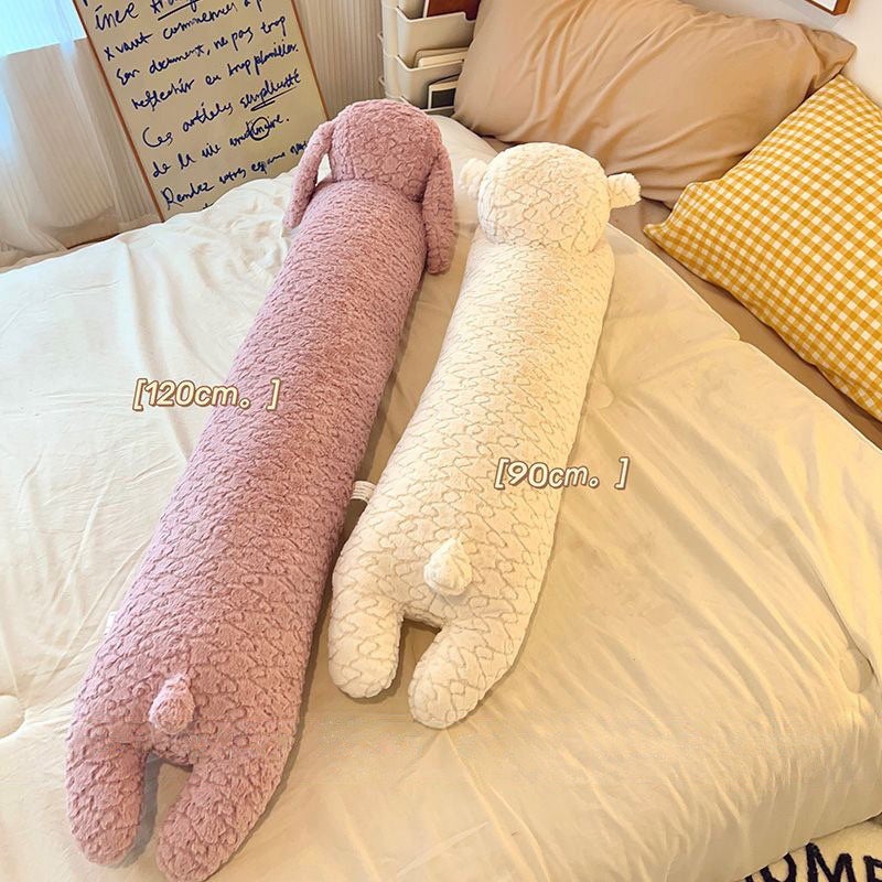 Cartoon Soft And Cute Cylindrical Pillow, Long Rabbit Pillow, Plush Large Rag Doll, Bed Leg Pillow For Sleeping, Female - Image 5