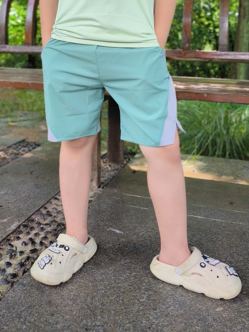 Boys' Quick-Drying Shorts, Lightweight And Breathable, Casual Sports Pants For Older Children, Children'S Training And Daily Sports Quarter-Length Shorts - Image 3