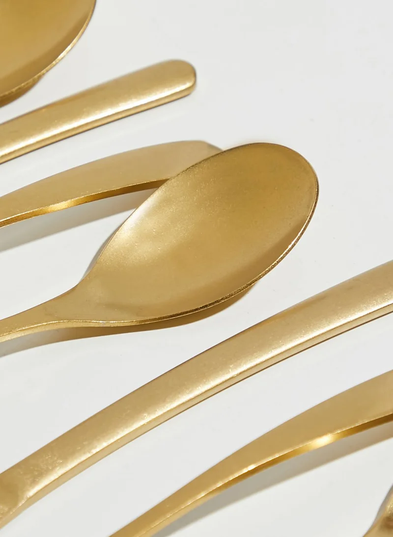 Premier Avie 16 Piece Antique Gold Finish Cutlery Set