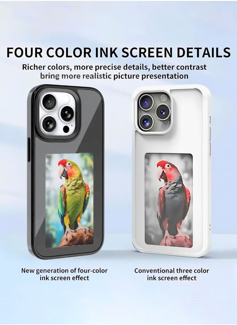 Ink Type Smart Phone Case for iPhone 13, NFC DIY Phone Case with Customizable Pictures, Shockproof Anti-Scratch Protective Cover Long Lasting Screen