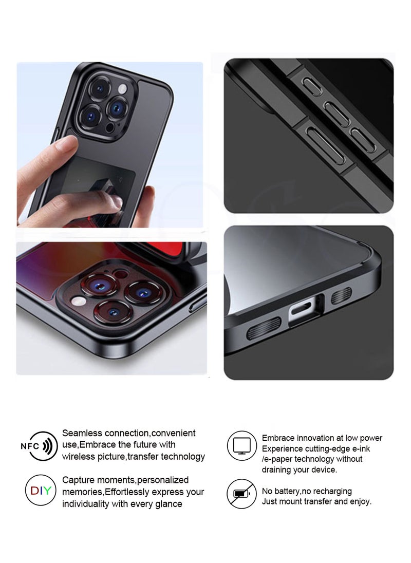 Ink Type Smart Phone Case for iPhone 13, NFC DIY Phone Case with Customizable Pictures, Shockproof Anti-Scratch Protective Cover Long Lasting Screen
