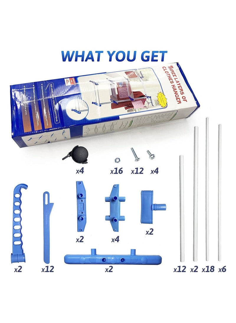 DubaiGallery مجفف غسيل من الفولاذ المقاوم للصدأ بثلاث طبقات - Image 4