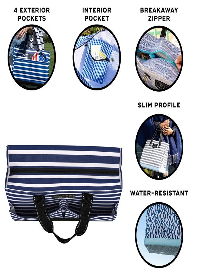 سكاوت حقيبة سكوت أبتاون متعددة الاستخدامات متوسطة الحجم للنساء والممرضات والمعلمات والأمهات، مزودة بـ 5 جيوب وسحاب قابل للفك - Image 2