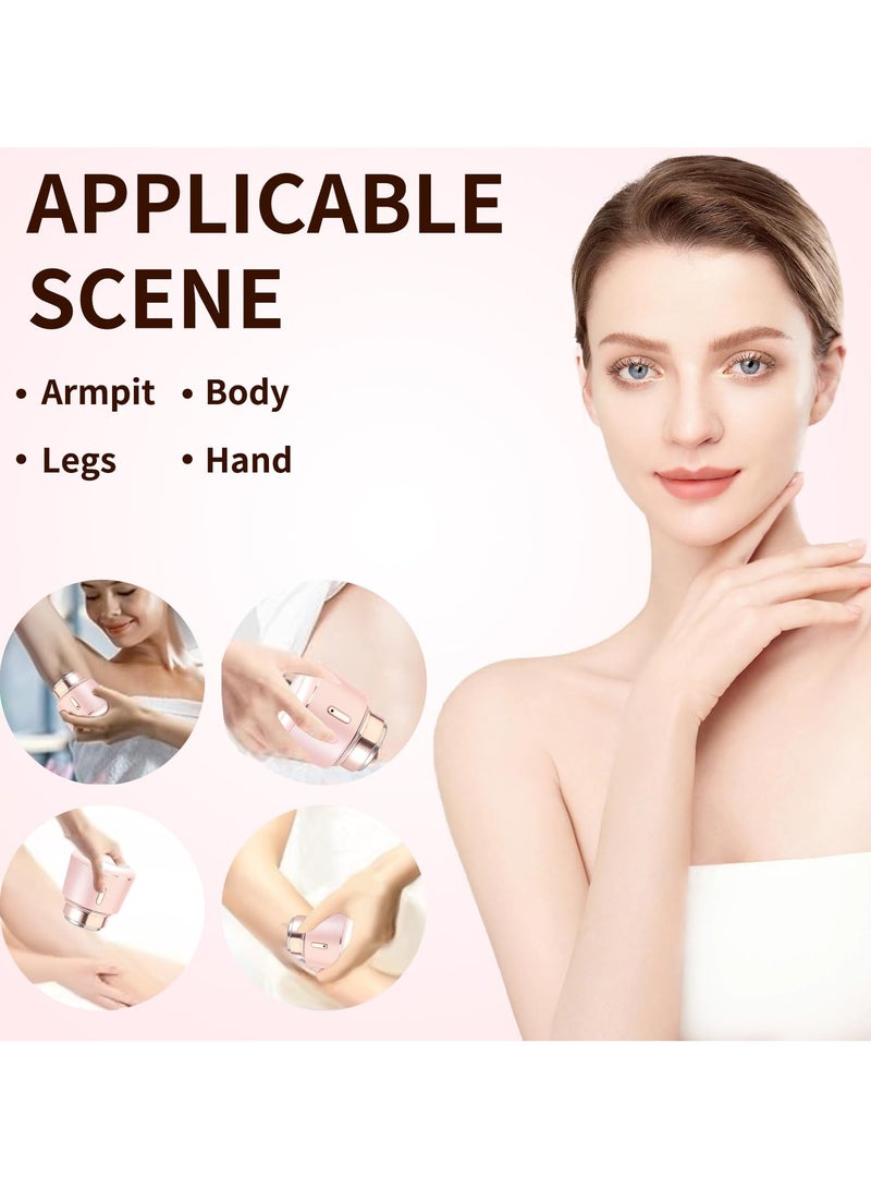 SYOSI Facial Hair Removal for Women, Portable Electric Face Razors for Women Painless Hair Remover Device, Rechargeable Hair Removal Device, for Women Facial Hair, Legs Face Lips Hair Sensitive Skin - Image 2