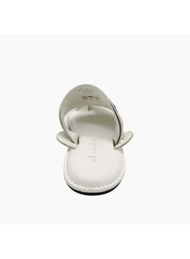 Al Waha Men's Embroidered Slip-On Arabic Sandals