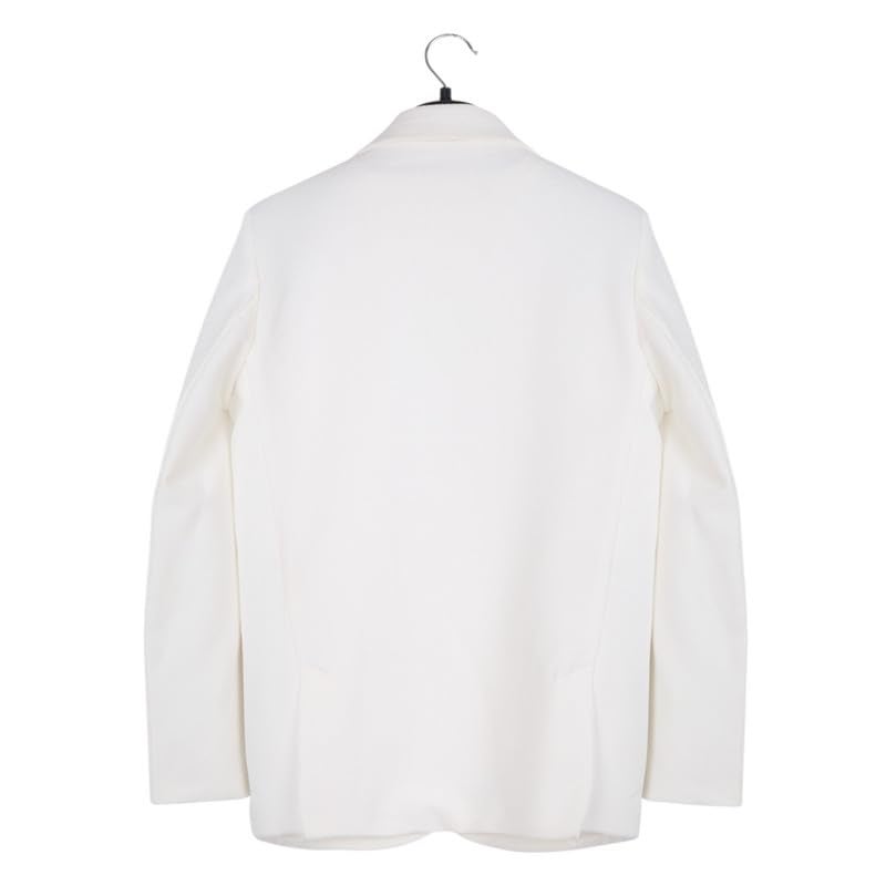 CHARCHIT Boys Regular Fit Plain Blazer and T-Shirt Set in White - Image 2