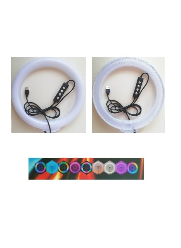 Mj 26 Multicolour RGB LED Soft Ring Light - Image 2