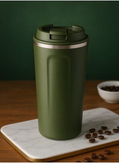 F.A.M.S Travel Coffee Mug Double Wall Insulated Stainless Steel with Leak-Proof Lid, Vacuum Insulated for Hiking, Camping & Traveling Hot Coffee on the Go  - Image 1