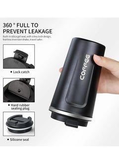 F.A.M.S Travel Coffee Mug Double Wall Insulated Stainless Steel with Leak-Proof Lid, Vacuum Insulated for Hiking, Camping & Traveling Hot Coffee on the Go  - Image 5