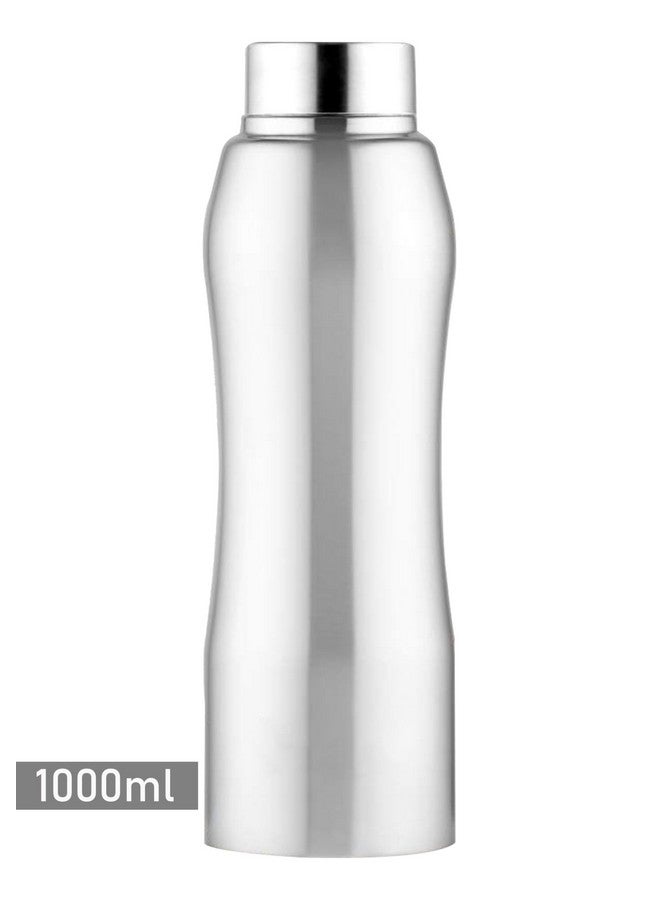 KC Stainless Steel Water Bottle | Fridge Bottle | Gym Bottle | Curve Design |1 Litre (1000 ml) (Pack of 6) (Curve Bottle Set Of 6) - Image 5