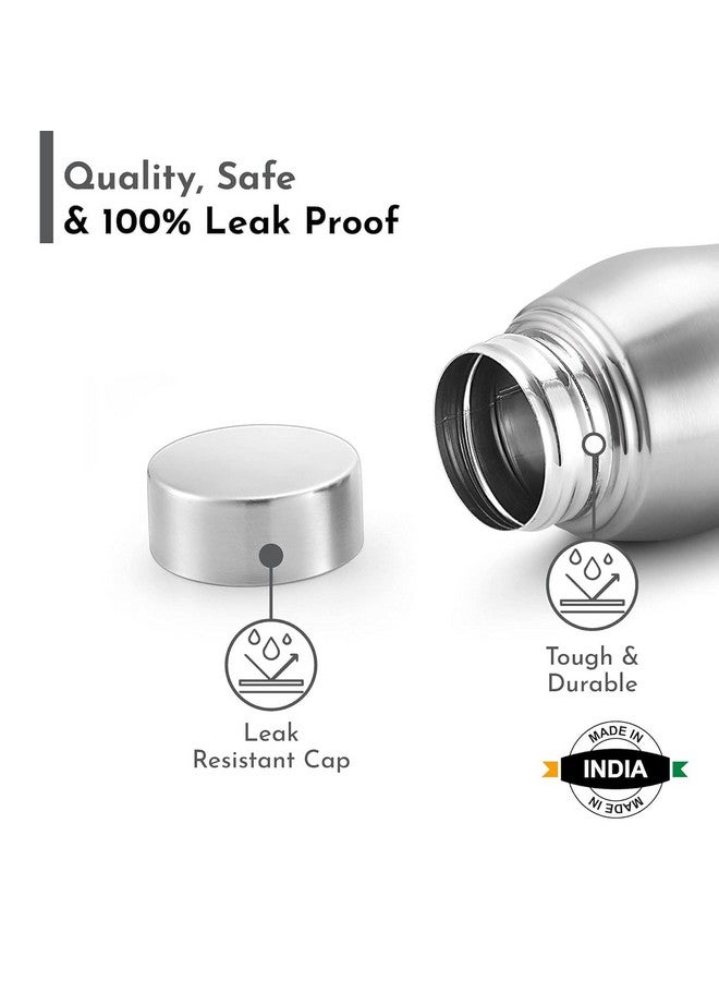 KC Stainless Steel Water Bottle | Fridge Bottle | Gym Bottle | Curve Design |1 Litre (1000 ml) (Pack of 6) (Curve Bottle Set Of 6) - Image 2