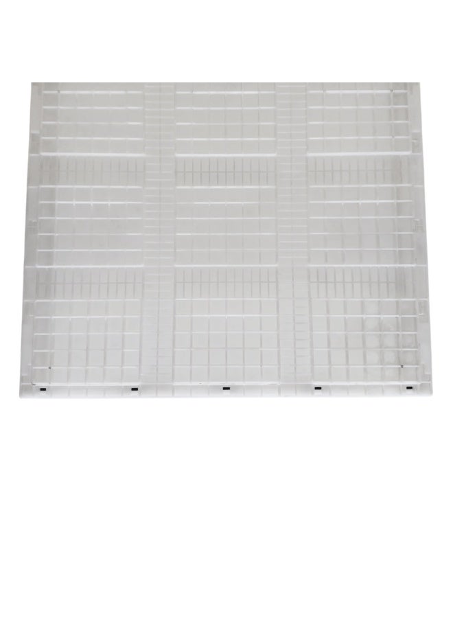 SNH Folding White Storage Crate with Lid | Collapsible Plastic Box Container with Handles | Stackable Organizer for Vegetables, Fruits, Kitchen, Garage, Bathroom, Office & Home Storage - Image 5