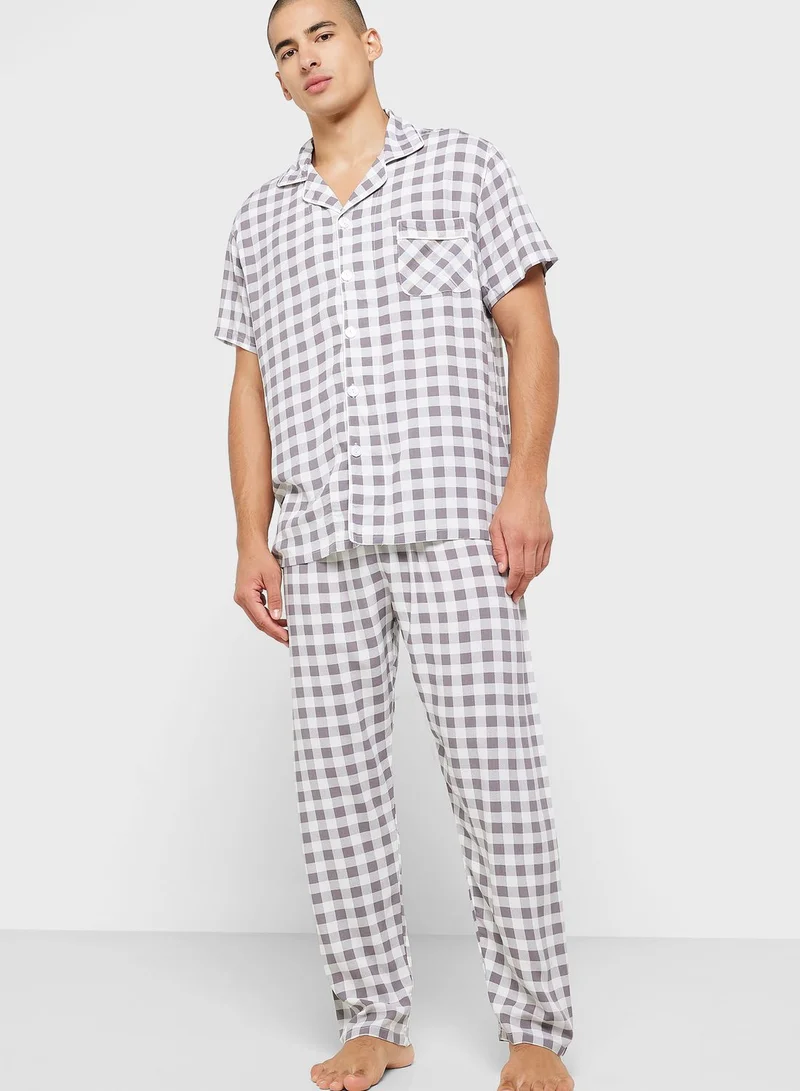Robert Wood Check Pyjama Set
