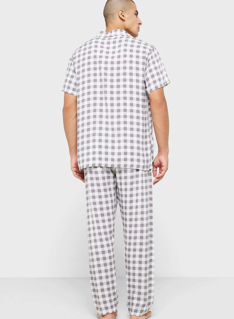 Robert Wood Check Pyjama Set