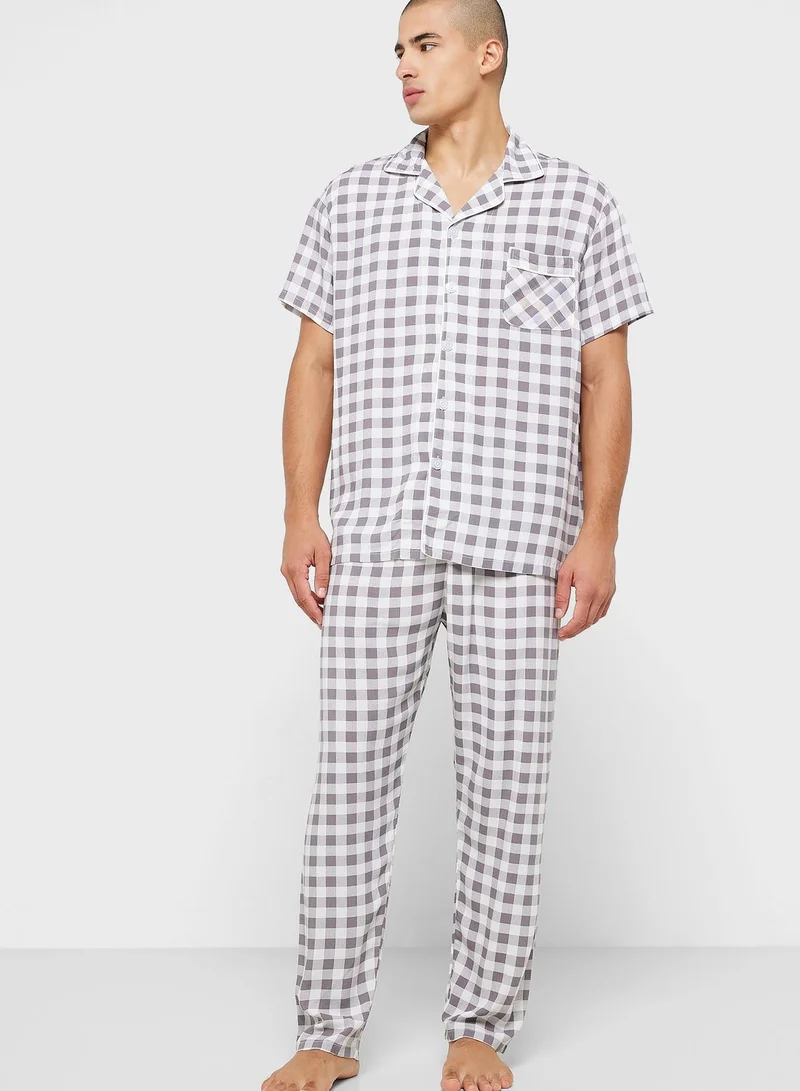 Robert Wood Check Pyjama Set