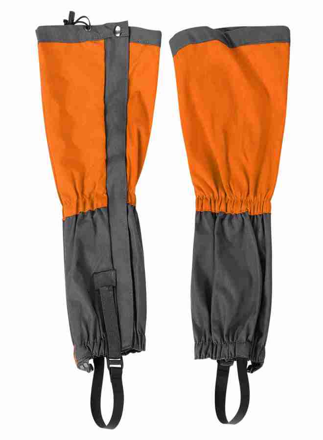 1 Pair Outdoor Waterproof Sports Climbing Hiking Legging Gaiters Shoe Boots Cover Orange - Image 1