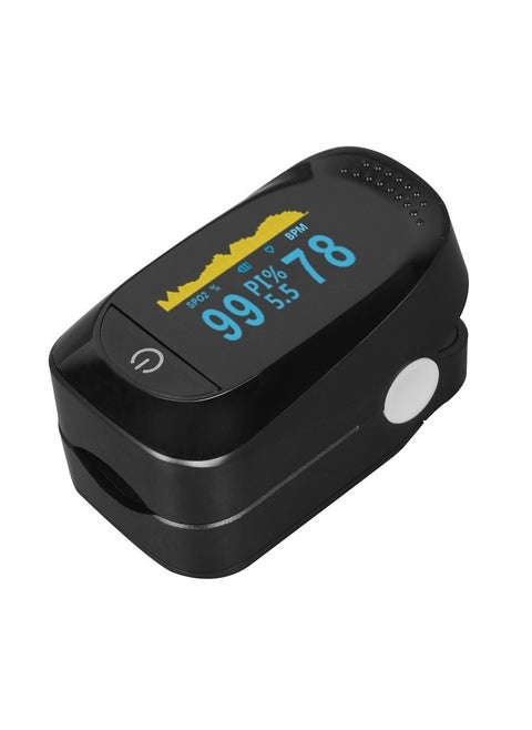 Digital Pulse Oximeter Fingertip, OLED High-Definition Screen, Oxygen Saturation Monitor, Heart Rate and SpO2 Levels Meter with Alarm Function