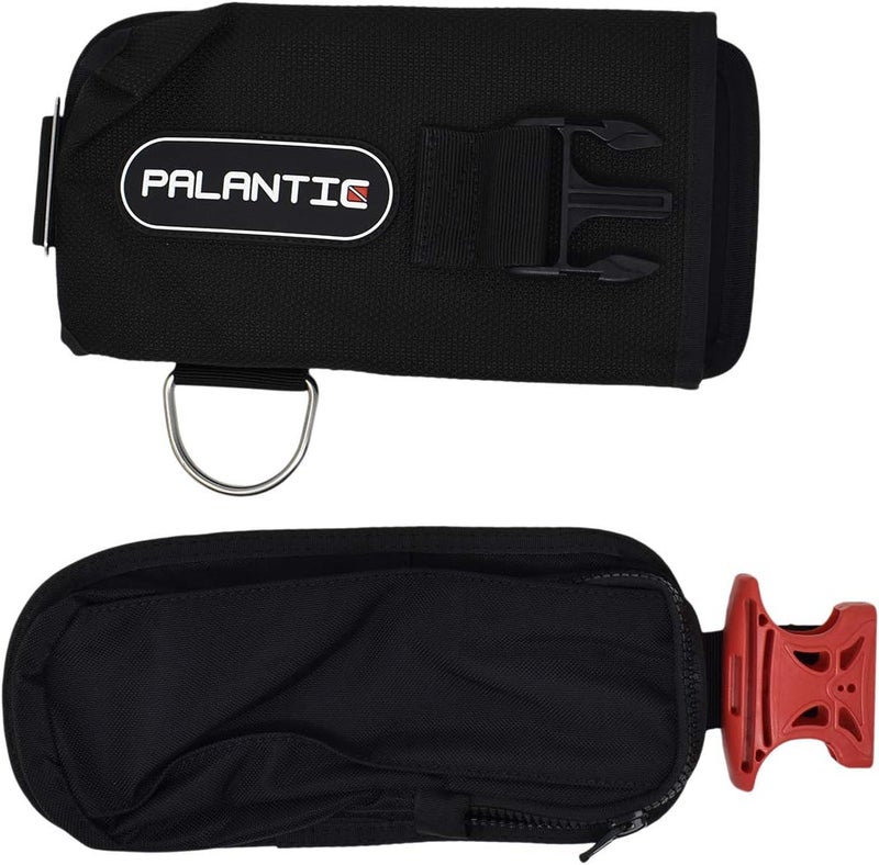Palantic نظام جيب وزن الغوص العالمي من سكوبا تك، نايلون ثقيل مع مشابك سريعة التحرير وحلقات D، مقاوم للصدمات، سعة 10-12 رطل لكل جيب، متين - أسود، زوج - Image 4