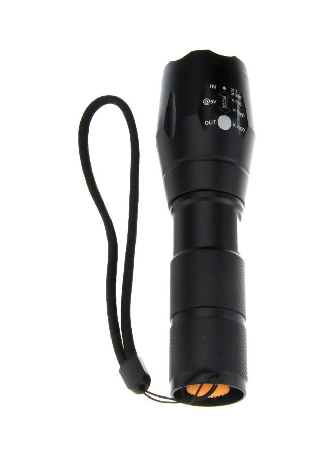 Loquat Mini Zoom Tactical LED Flashlight Black 6x10cm - Image 2