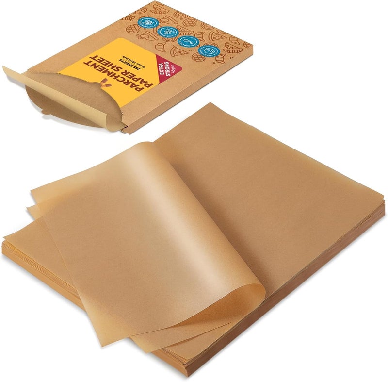 katbite 265Pcs 10x15 inches Parchment Paper Sheets, Heavy Duty Unbleached Baking Paper, Pre-cut and Oil Proof Perfect for Steaming Cooking Bread Cake & Wrapping Foods - Image 1